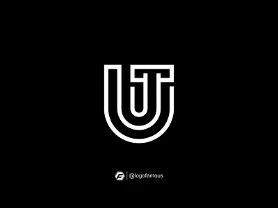 UT Logo Design Idea branding design graphic design icon logo logofamous monogramlogo tu typography ui ut ux