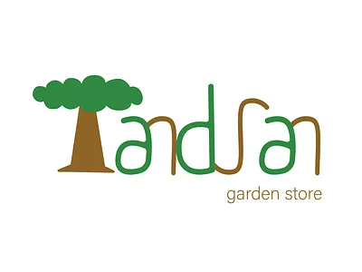 Logo Design for "Tanduran" Garden Store art branding design element garden graden graphic design illustration indonesia logo market store visual identity