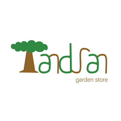 Logo Design for "Tanduran" Garden Store art branding design element garden graden graphic design illustration indonesia logo market store visual identity