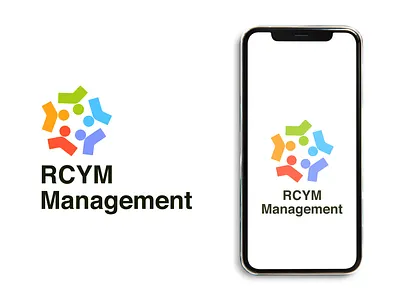 Rcym Management Logo Design branding community crm human human support icon identity logo logo 2025 logo branding logo design logotype management people community project schedule system task task menager