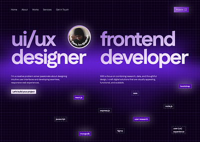 My Portfolio developer frontend portfolio ui