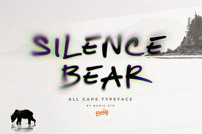 Silence Bear Font allcaps displayfont font handletter handwritten sansserif typeface typho typography