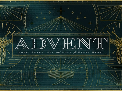 Advent for Every Heart Sermon Series cover faith graphic design series sermon typography