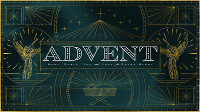 Advent for Every Heart Sermon Series cover faith graphic design series sermon typography