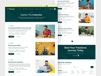 Teachza - All Courses Page allcoursespage casestudy cleandesign courselisting courseplatform digitallearning edtech educationalplatform educationdesign elearning engagingdesign learningexperience learningjourney learningmadeeasy learningplatform minimalui moderndesign onlinelearning uiuxdesign websitedesign