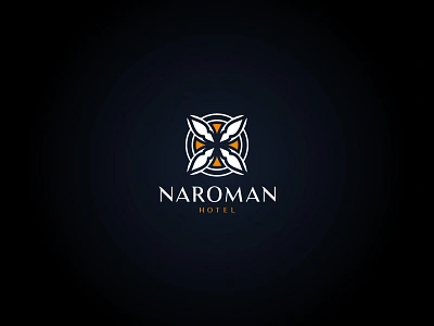 Naroman hotel logo awes brand identity branding branding logo hotel logo logo logo design logos luxurious luxury minimalist monogram resort spa logo