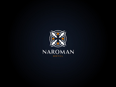 Naroman hotel logo awes brand identity branding branding logo hotel logo logo logo design logos luxurious luxury minimalist monogram resort spa logo