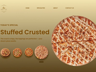 Animated Carousel Design animation branding design figma graphic design landing page design pizza ui ui ux web design