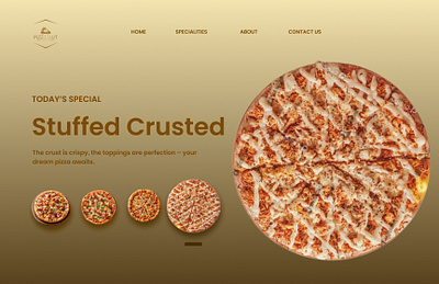 Animated Carousel Design animation branding design figma graphic design landing page design pizza ui ui ux web design