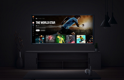 Smart tv UI design 3d app app design app screen app ui app ui design apple tv branding design graphic design illustration logo motion graphics smart smart tv smart ui tv tv smart tv ui ui