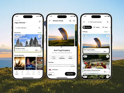 Booking Attraction App Concept 🌍✨ app attraction booking booking app design mobile mobile app travel travel app ui ui design