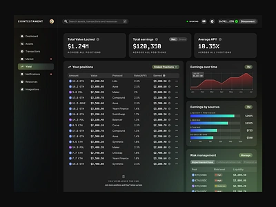 Your yields app blockchain design ui ux web3