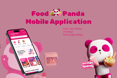 Food Panda | App Design app branding clon figma food mobile app design ui ui ux