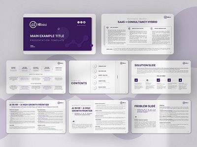 Presentation Design for HRbrain ai artificial intelligence brand branding design digital digital art google slide graphic design hr identity branding keynote marketing modern powerpoint powerpoint design ppt presentation presentation design saas