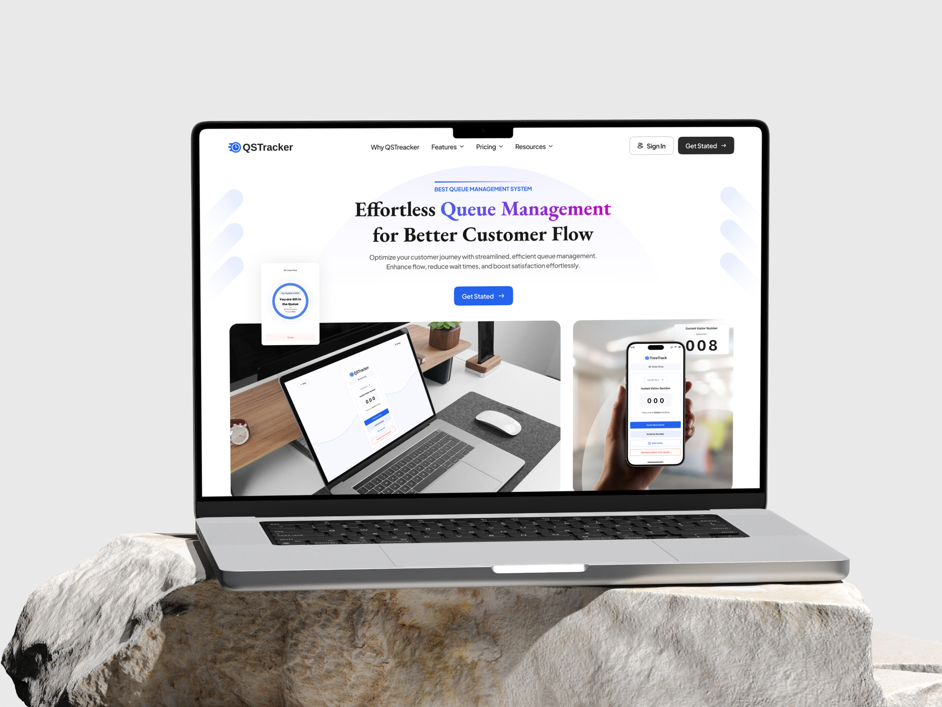 QSTracker - Queue Management System automation management optimization queue web design workflow