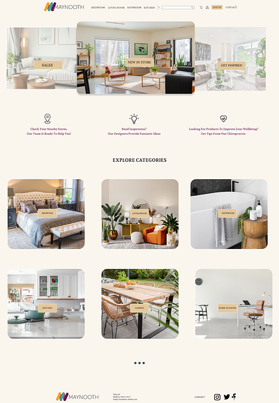 Furniture Site Project branding design ux