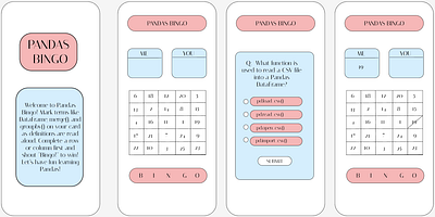 PANDAS BINGO GAME 3d animation branding graphic design logo motion graphics ui