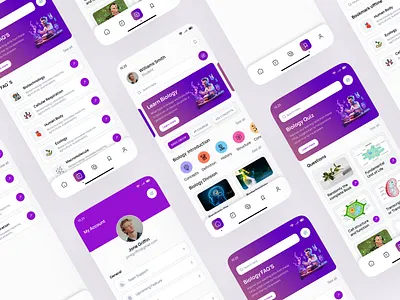 Biology Learning Mobile App app app design design e learning learning learning platform mobile mobile app saas uiux