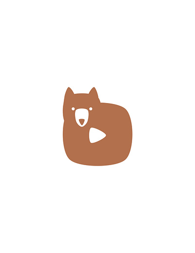 BearTube Logo Design bear bear illustration bear logo brown bear channel logo custom logo customized logo dynamic flat flat logo hand drawn logo logo minimal minimal logo modern modern logo streaming logo symbolic symbolic logo youtube channel