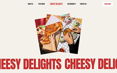 Pizza website design hero pizza ui ui ux ux web design