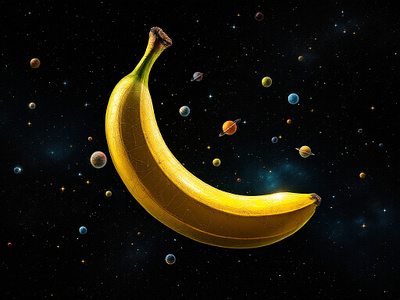 Value is where you find it Cosmic Banana Cosmic AI Art ai art creativeinspiration design graphic design spaceart universeexploration whimsical design