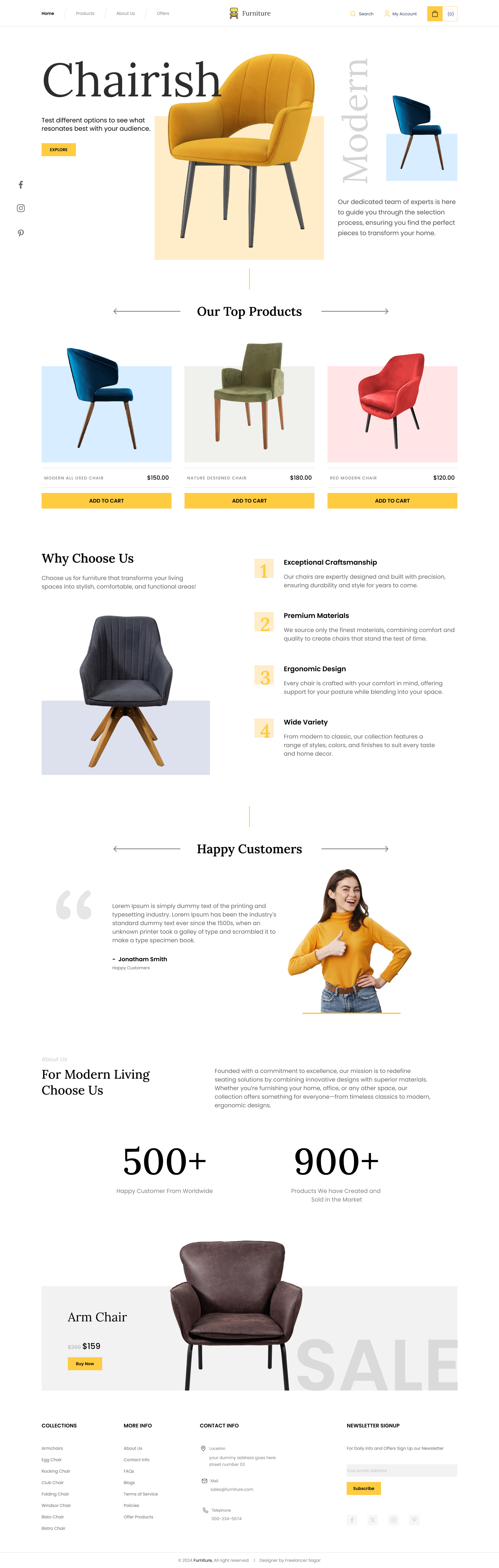 Example of Website Landing Page Design