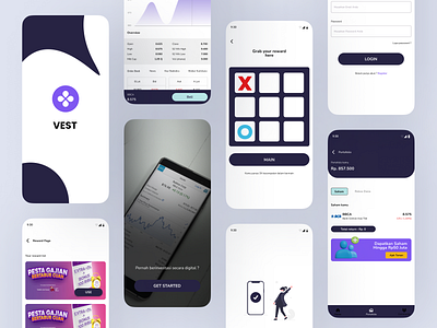 Investment Application Mobile - VEST financial investment mobile trading ui