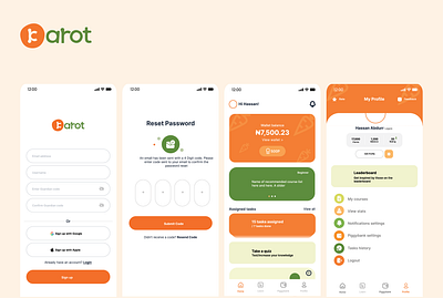 Karot - Kid Fintech mobile App app fintech kids mobile ui