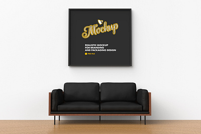 Big Square Poster Mockup branding minimalist mockup poster psd psd mockup square