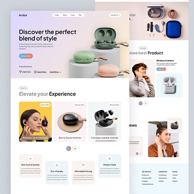 E-commerce landing pageDesign ai ai generator artificial artificial inteligance creation tool dribbble figma design image generator website image website intelligence landing page design oripio saas website sanzida akter ui kit gifma ui ux design