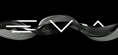 Friends, I'm sharing my first look at my project — EVA! 3d animation branding logo ui