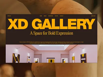 About Page Design / Art Gallery Concept about page awwwards bold design clean design cssda design inspiration design trends digital art elegant design fwa gallery website graphic design minimal layout orpetron typography ui design uiux user experience ux design web design
