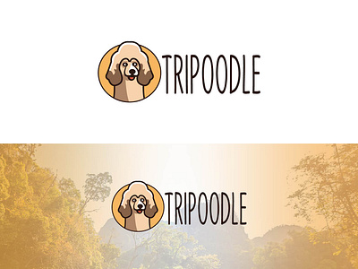 "Tripoodle" Travel Guide Agency Logo Design branding dog logo graphic design logo travel agency logo travel logo tripoodle logo