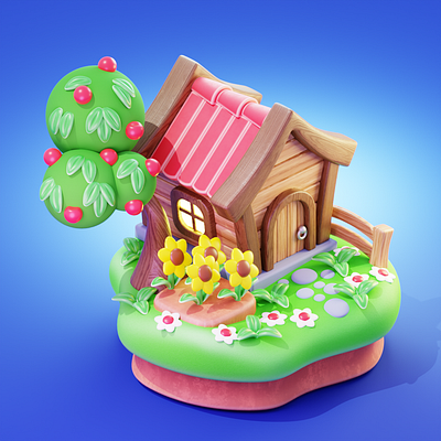 Stylised Cozy Home 3d 3d art 3d artist 3d design 3d illustration 3d model 3d modeling 3d modelling b3d blender 3d blender artist blender community blender cycles blender eevee design game art game design game dev graphic design illustration