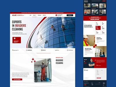 Professional Builders Cleaning Website Design builders cleaning business website cleaning landing page cleaning website commercial cleaning design design graphic design landing page design layout mockup modern cleaning website professional cleaning professional cleaning ui responsive website small business small business website template trending design website website design