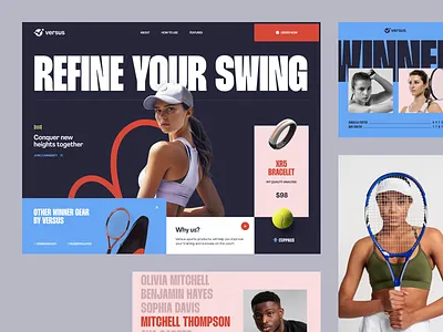 Landing page for a Fitness Brand ✦ Versus business website homepage landing landing page marketing website page site web web design web page web site webpage website website design