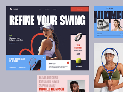 Landing page for a Fitness Brand ✦ Versus business website homepage landing landing page marketing website page site web web design web page web site webpage website website design