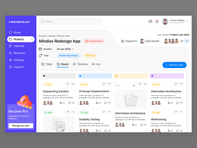 Team Management Dashboard activity analytics clean website dashboard design management management dashboard product side peek sidepeek subtasks task task management team management ui ui design uiux ux web website