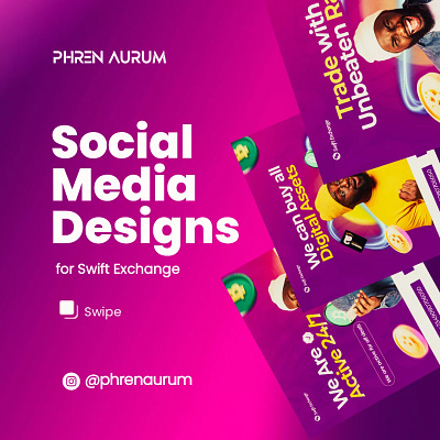 Social Media Designs for Swift Exchange branding design flyer design graphic design social media designs visual branding