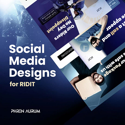 Social Media Designs for RIDIT branding design flyer design graphic design social media designs visual branding