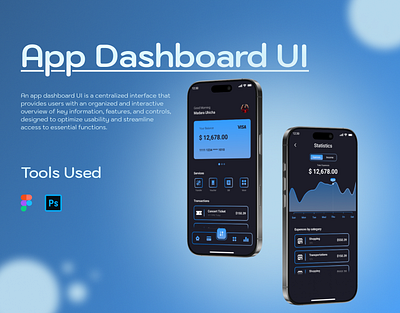 App Dashboard UI adobe photoshop app app design app ui dashboard dashboard ui design figma ui ui design