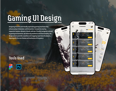 Gaming App UI adobe photoshop app app design app ui design figma gaming app ui ui ux