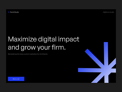 Farrol Studio: Landing Page animation design typography ui web design
