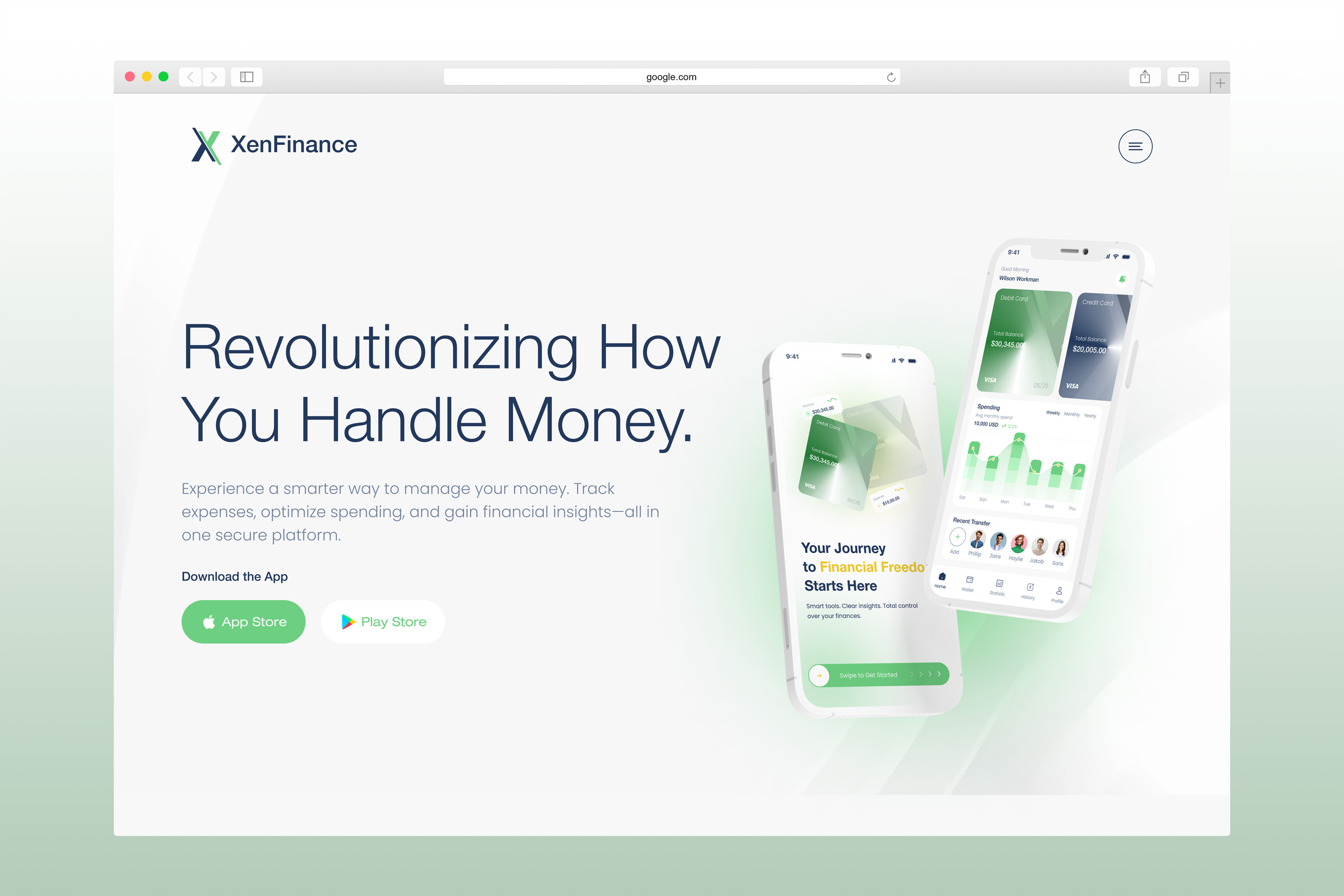 Fintech App Landing Page UI UX finance app website finance landing page fintech app fintech landing page fintech mobile app fintech wallet app fintech website ui personalized fintech app user interface wallet app ui