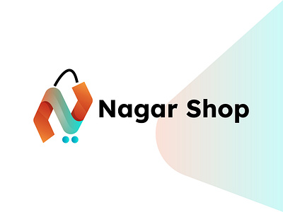 Nagar Shop Logo Design brand identity branding buy ecommerce logo logo design nagar shop online online shop payment sale sell shop store