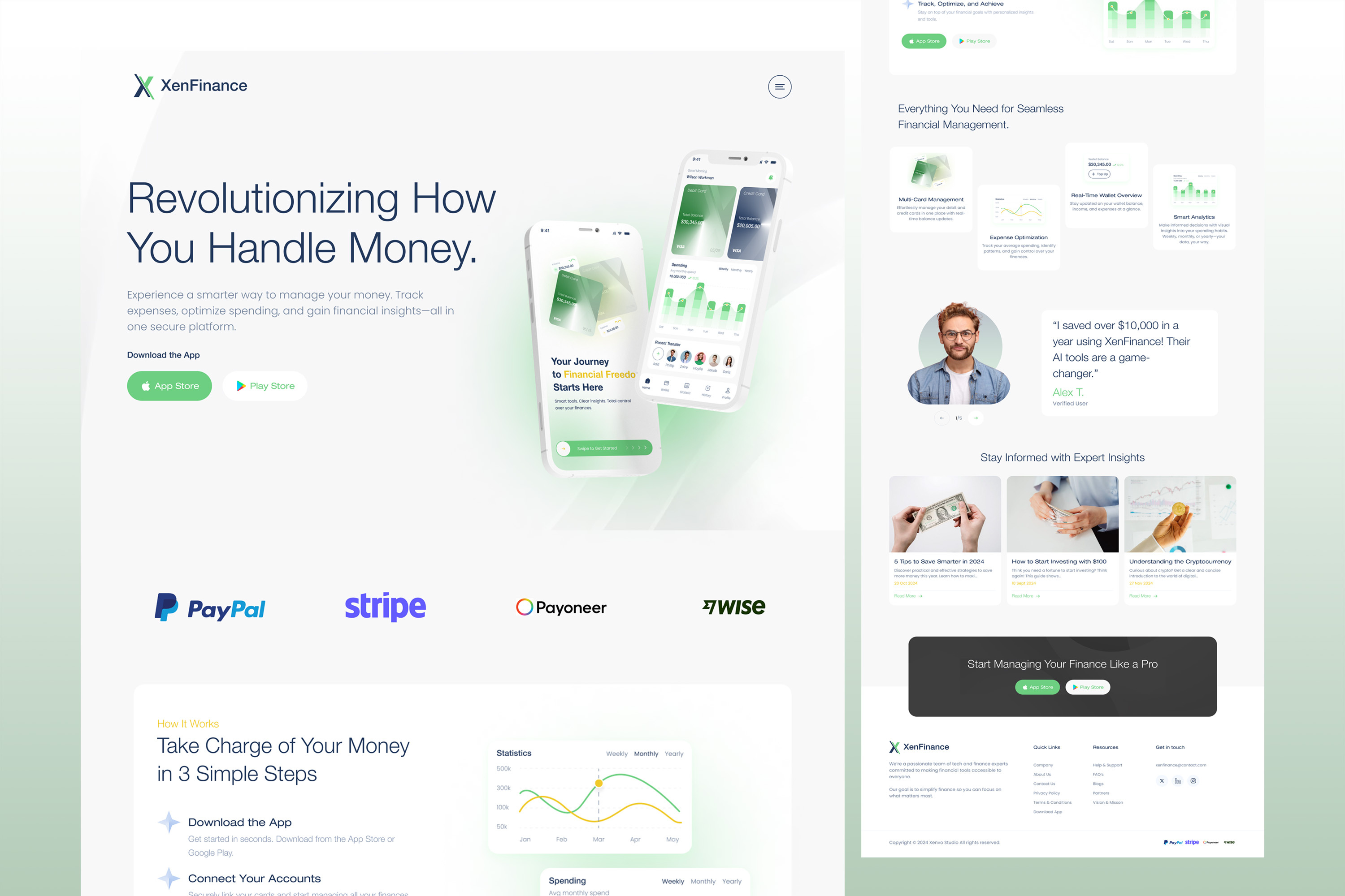 Fintech App Landing Page UI UX app ui ux finance app design finance landing page fintech mobile app fintech product fintech wallet app user interface user interface design wallet app ui