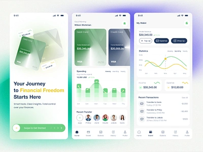 Fintech Wallet App UI UX app design app ui ux finance app fintech app fintech app ui fintech wallet app personalized finance app ui ux design user interface