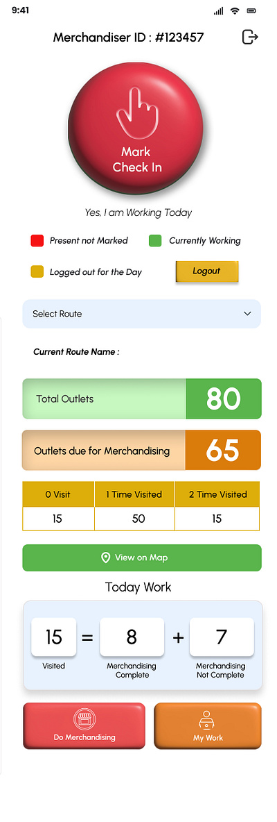 Rackstar app illustration typography ui ux