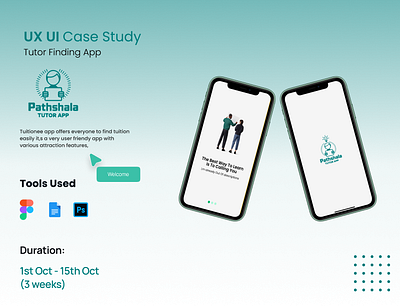 Case Study Of a Tutor App adobe photoshop app app design app ui design figma tutor app tutor app ui ui ux