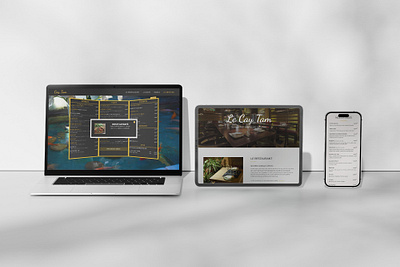 Site le Cay Tam aisatique chic da design javascript menu restaurant web webdesign